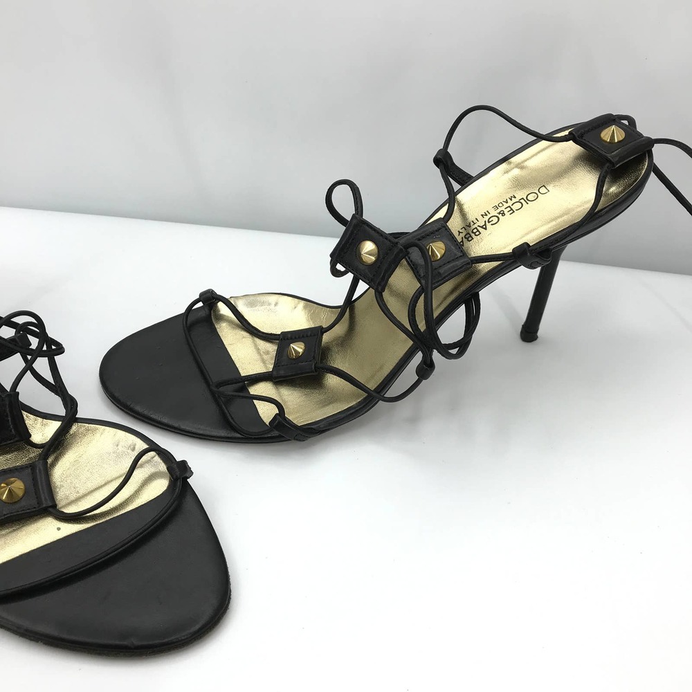 Dolce & Gabbana Gladiator Wrap Studded High Heels - Picture 4 of 10